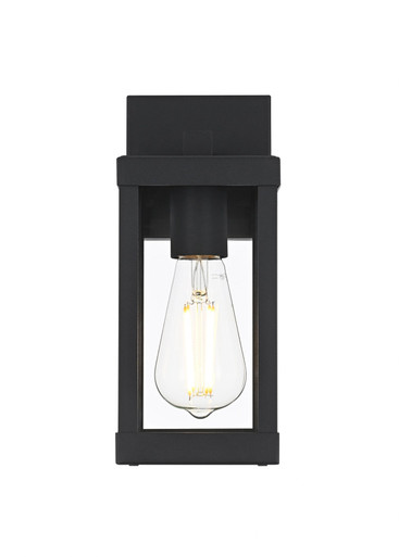Peter 1 Light Outdoor Wall Mount 11 Inch Tall and 4 Inch Wide by Elegant - OD413W11BK