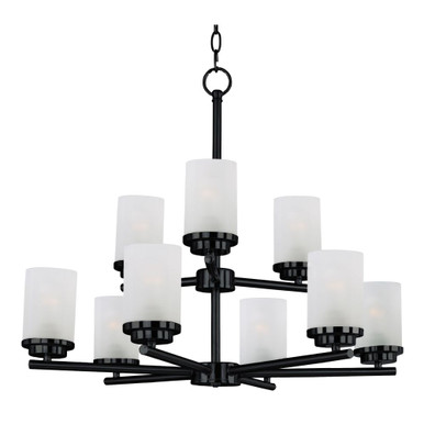 Corona 9 Light Chandelier 28 Inches wide by 23 inches high by Maxim - 10206FTBK
