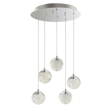 Orb Ii 25W 5 LED Medium Pendant by ET2 - E24264-91PC