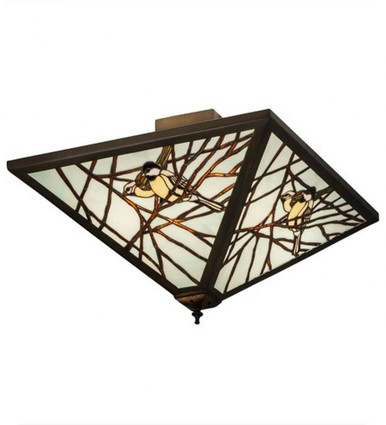 Backyard Friends 48W 4 LED Square Flush Mount 16 x 30 In by Meyda Tiffany - 178518