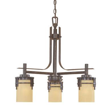 Mission Ridge 3 Light Medium Chandelier by Designers Fountain - 82183-wm