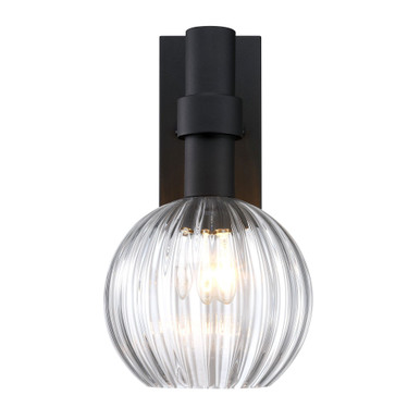 Fernwood 1 Light Outdoor Wall Mount 16 Inch Tall by Designers Fountain - D337M-16EW-BK