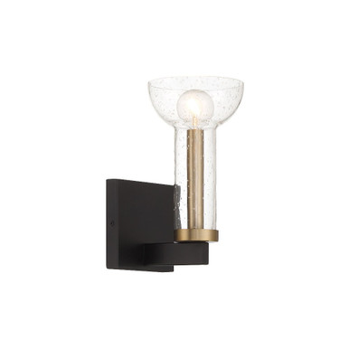 Nova 1 Light Wall Sconce 9.75 Inch Tall X 5 Inch Wide by Designers Fountain - D283C-WS-MB