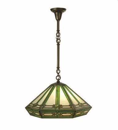 Arts & Crafts 3 Light Pendant 35 x 22 Inches by Meyda Tiffany - 211529