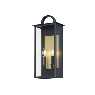 Manchester 2 Light Outdoor Wall Lantern by Maxim - 30754CLBK