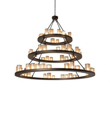 Loxley Shelburne 315W 63 LED 3 Tier Chandelier 65 x 72 Inch W by Meyda - 238892