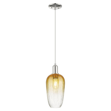 Brookhaven Flute 1 Light Cord Hung Mini Pendant 15.83X7 by Innovations - 716-1P-PN-G484-7AM