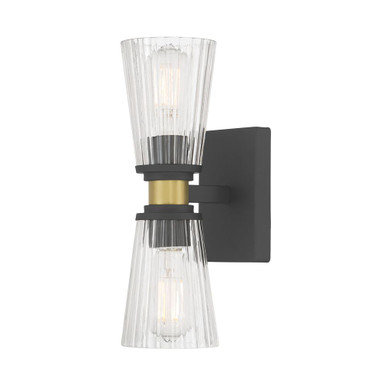 Lustria 2 Light Wall Sconce 13.5 Inch Tall and 4.25 Inch Wide by Millennium - 9302-MB/VB