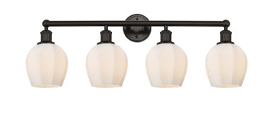 Norfolk 4 Light Industrial Vanity Light 32.75 Inch Wide by Innovations - 616-4W-G46-6
