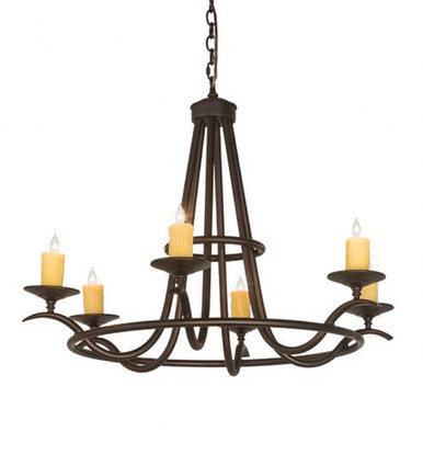 Octavia 6 Light Chandelier 32 x 36 Inches Wide by Meyda Tiffany - 196944