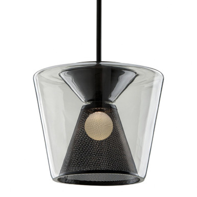 Berlin 18W 1 LED Large Pendant by Troy - F5853-SBK