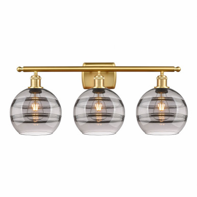 Rochester 3 Light Vanity Light 28 Inch Wide by Innovations - 516-3W-G556-8