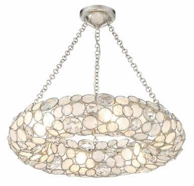 Palla 6 Light Medium Chandelier by Crystorama - 525-SA
