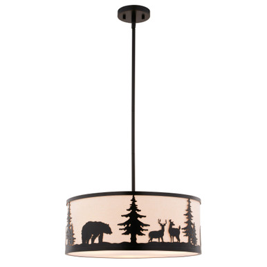Acadia 3 Light Pendant 16.75 Inch Tall and 18 Inch Wide by Vaxcel - P0416