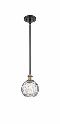 Athens Water Glass 1 Light Industrial Mini Pendant by Innovations - 516-1S-G1215-6