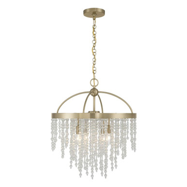 Jeanette 4 Light Chandelier 22.63 Inch Tall and 20 Inch Wide by Savoy House - 1-6450-4-127