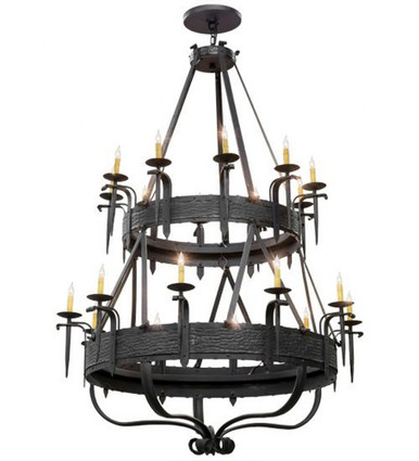Costello 20 Light 2 Tier Chandelier 80 x 56 Inches Wide by Meyda Tiffany - 166715