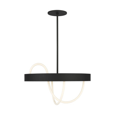 Uneri 33.9W 2 LED Chandelier 28.3 Inch Wide by Visual Comfort Modern - SLCH84027B