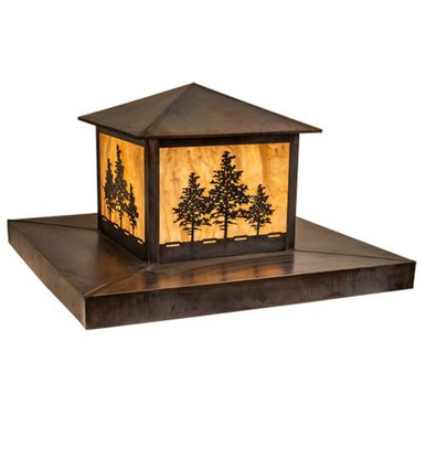 Tamarack 2 Light Outdoor Pier Mount 24 x 59 In by Meyda Tiffany - 212322