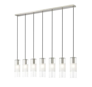 Alton 7 Light Linear Chandelier 14.25 x 4.75 Inches Wide by Z-Lite - 824P-7L