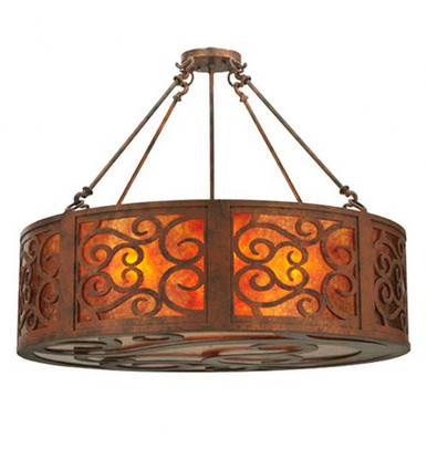 Dean 4 Light Inverted Pendant 24 x 30 Inches by Meyda Tiffany - 129145