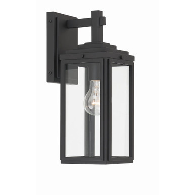 Byron 1 Light Outdoor Wall Lantern 14 Inch Tall by Crystorama - BYR-80101-MK