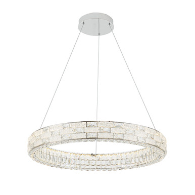 Elegance 60W 1 LED Chandelier 3.54 Inch Tall X 29.92 Inch Wide by Artcraft - AC6922PN