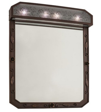 Arabesque 36 Inch 4 Light Lighted Vanity Mirror by Meyda Tiffany - 160047