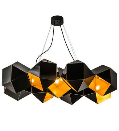 Vierzehn 9 Light Oblong Pendant 20 x 27 Inches by Meyda Tiffany - 164482