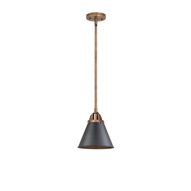 Appalachian 100W 1 LED Stem Hung Mini Pendant 8.88 X 8 by Innovations - 288-1S-AC-M13-BK-LED
