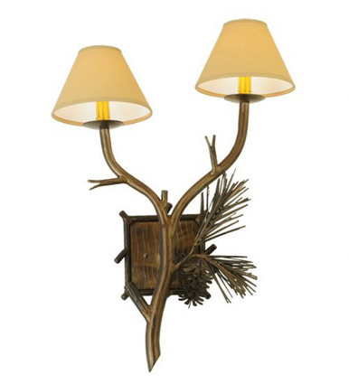 Lone Pine 2 Light Wall Sconce 28 x 18 Inches by Meyda Tiffany - 141316