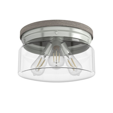 Devon Park 3 Light 13 Inch Wide Flush Mount by Hunter Fans - 19151