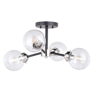 Orbit 4 Light 25.75 Inch Wide Semi Flush Mount by Vaxcel - C0133