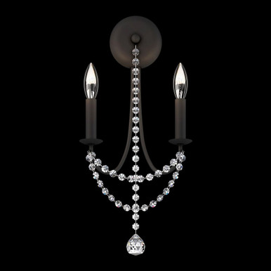 Verdana 2 Light Crystal Wall Sconce by Schonbek - RJ1002N-51O