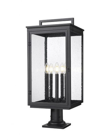Hartwell 5 Light Outdoor Pier Mount 28.75 Inch and 12 Inch Wide by Z Lite - 5019PHXLR-533PM-BK