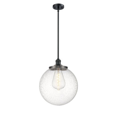 Beacon 100W 1 LED Stem Hung Pendant 17 Inch and 14 Inch Wide by Innovations - 201S-G20-14-LED