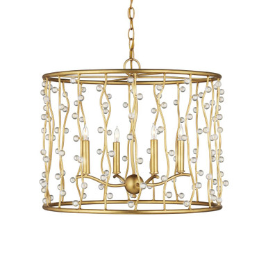 Adagio 4 Light Chandelier 18.75 x 23.5 Inches Wide by Currey Company - 9000-1239