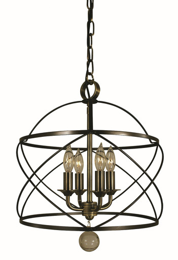 Nantucket 4 Light Mini Chandelier by Framburg - 4414MB