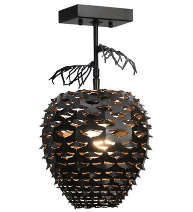 Stoneycreek Pinecone 1 Light Semi Flush Mount 16 x 11 In by Meyda Tiffany - 143079