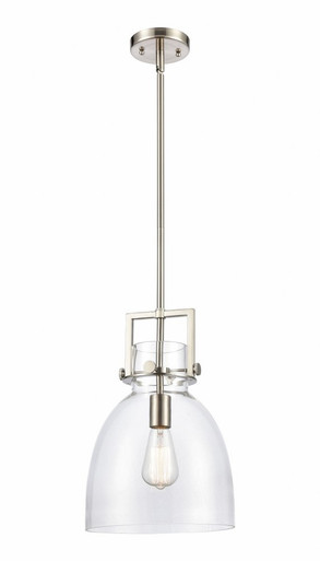 Newton Bell 1 Light Stem Hung Pendant 11.75 x 10 Inches by Innovations  - 411-1SM-G412-10CL