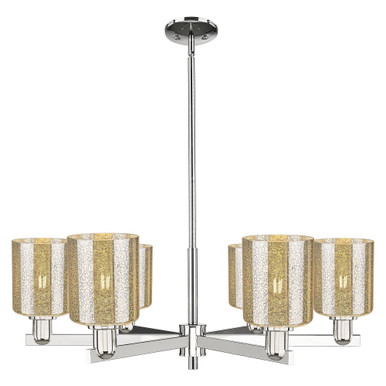 Cobbleskill 6 Light Stem Hung Chandelier 11X 34.75 Inch Wide by Innovations - 716-6CR-G11