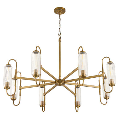 Whitmire 8 Light Chandelier 28 Inch Tall and 44 Inch Wide by Quorum - 6015-8-47