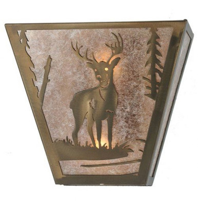 Deer Creek 2 Light Wall Sconce 11.5 x 13 In by Meyda Tiffany - 108590