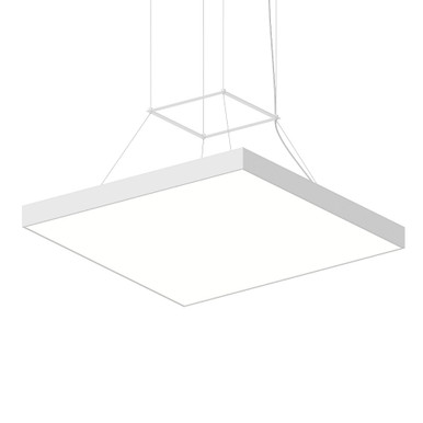 Pi 72W 1 LED Square Pendant 2.5 Inch Tall and 30 Inch Wide by Sonneman - 3974