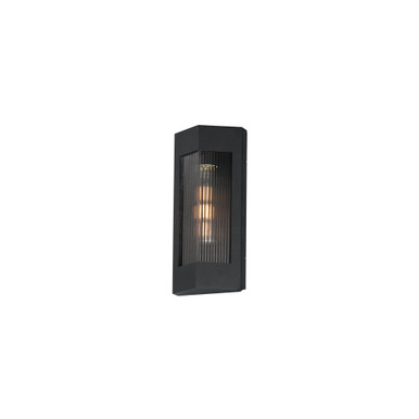Triform 1 Light Outdoor Wall Lantern by Maxim - 30761CRBKAB