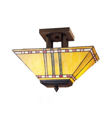 Prairie Corn 2 Light 10 Inch Wide Flush Mount by Meyda Tiffany - 31243