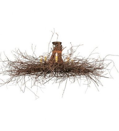 Twigs 8 Light Chandelier 18 Inches Tall and 36 Inches Wide by Meyda Tiffany - 222625