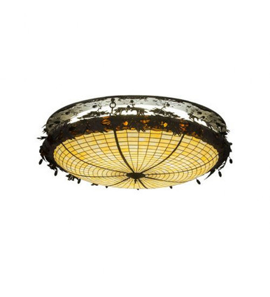 Greenbriar Oak 8 Light Flush Mount 15 x 52 In by Meyda Tiffany - 248457