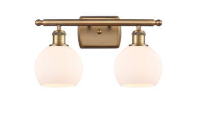 Athens 2 Light Bath Vanity 8.88 Inch Tall X 15.88 Inch Wide by Innovations - 516-2W-BB-G121-6