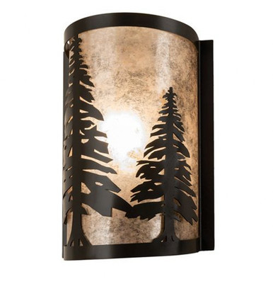 Tall Pines 1 Light Wall Sconce 12 x 8 Inch by Meyda Tiffany - 114681